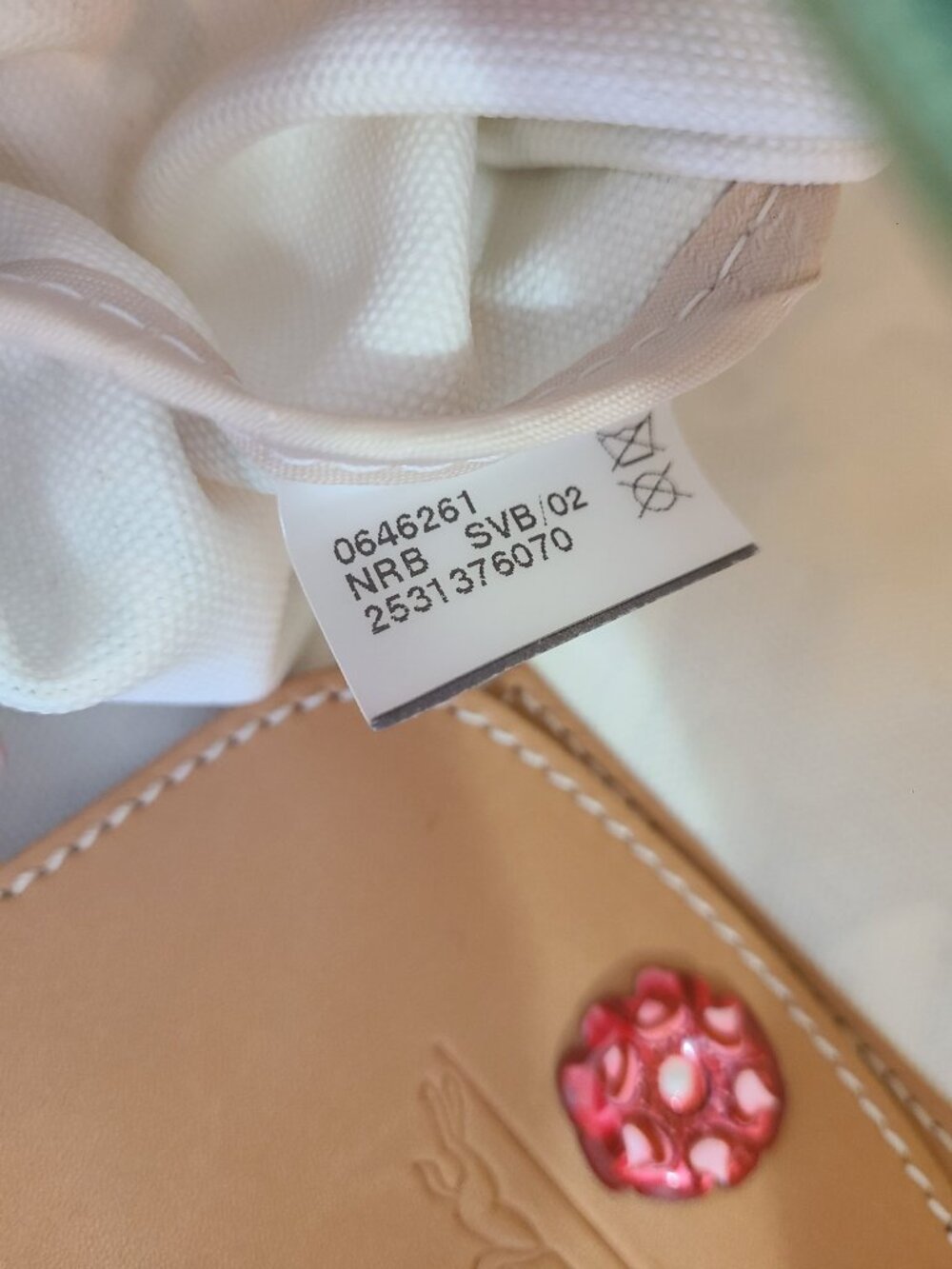 Longchamp x Me Company Mini Le Pliage Floral Hand Bag Canvas - Picture 8 of 10